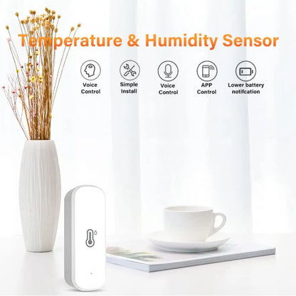 Tuya Smart WIFI Temperature Humidity Sensor  APP Remote Monitor For Smart Home Smart Life Works With Alexa Google Assistant