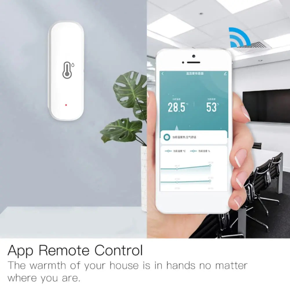 Tuya Smart WIFI Temperature Humidity Sensor  APP Remote Monitor For Smart Home Smart Life Works With Alexa Google Assistant